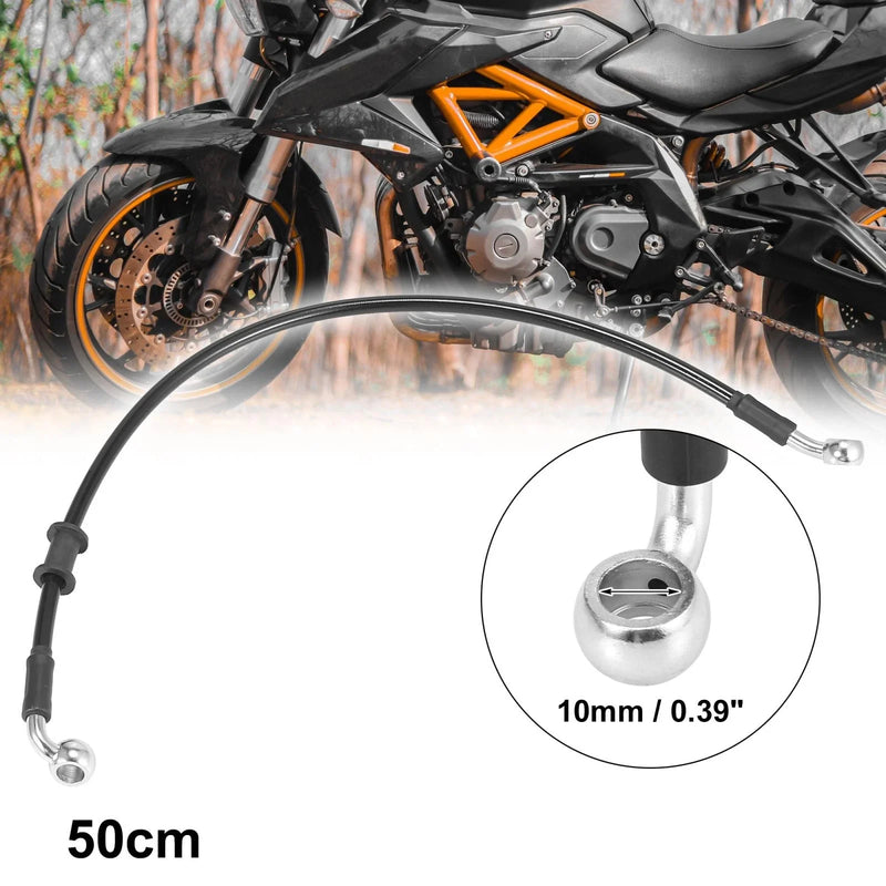 Motorcycle 4 x 50cm Universal Brake Clutch Oil Hose Line Pipe Hydraulic