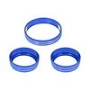 Ford Mustang (2015-2020) Blue 3 x Car Headlight Volume Tune Knob Covers