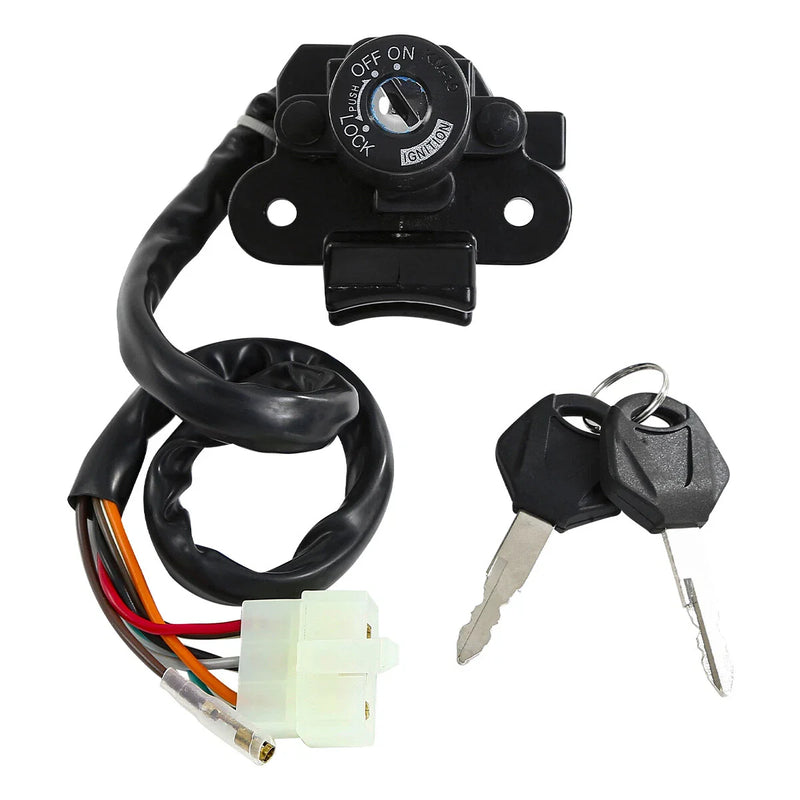 Kawasaki ZX6R ZX9R Black Ignition Switch & Key Set (2000-2002, 1994-2003)