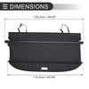 Subaru Forester 2013-2018 Black Carbon Fiber Retractable Cargo Cover