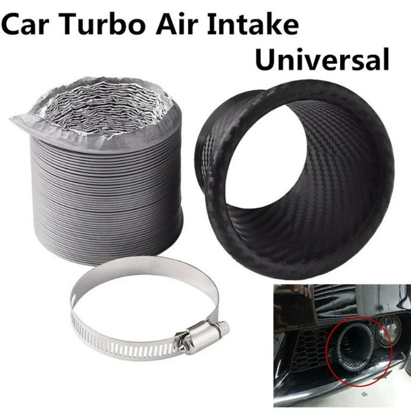 TURBO 1 Set ABS Black Car Front Bumper Carbon Fiber