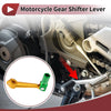 Bosuer M5 Folding Motorcycle Gear Shifter Lever Gold Tone Green Silver Tone