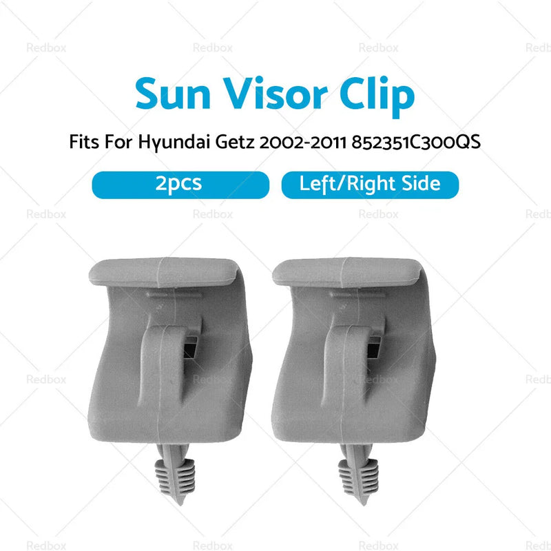 Hyundai Getz (2002-2011) Grey Sun Visor Clips