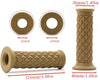 Cafe Racer - Grey Diamond Pattern Motorcycle Grips