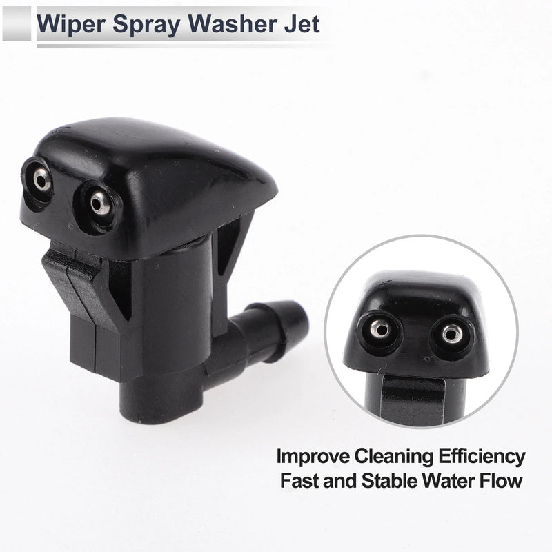 Toyota 6 x Washer Nozzles & Hose Connectors