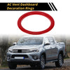 Toyota Tundra 4 Pcs AC Vent Dashboard Decoration Rings (2014–2021)