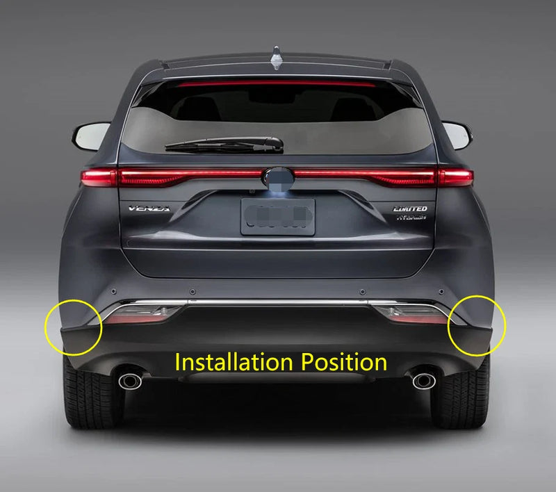 Toyota Harrier Venza Steel Rear Corner Protector Cover Trim (2020-2024)