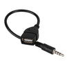 Audio AUX Jack 3.5mm Male to USB 2.0 Type A Female OTG Converter Cable