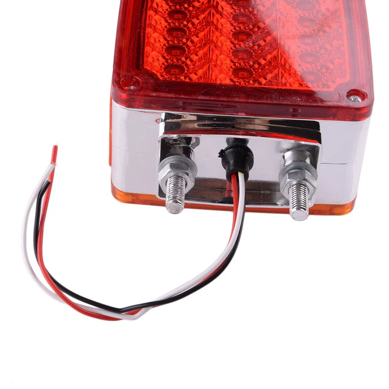 Car Square Dual Face Stud Mount Fender Marker Turn Signal Light