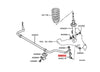 Mitsubishi Pajero Sport LH Stabilizer Link (2008-2014)