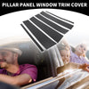 Nissan Titan 6pcs Black Carbon Fiber Car Pillar Window Trim Covers (2004-2015)