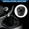 Hyundai Elantra (2008-2009) Black Plastic 6 Speed Manual Gear Shifter Knob