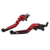 Suzuki GSXR600 GSXR750 CNC Red Extendable Brake Clutch Levers (2004-2005)
