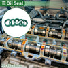Car Oil Seal 22x28x8mm TPU Seal Ring High Pressure Green 5 Pcs