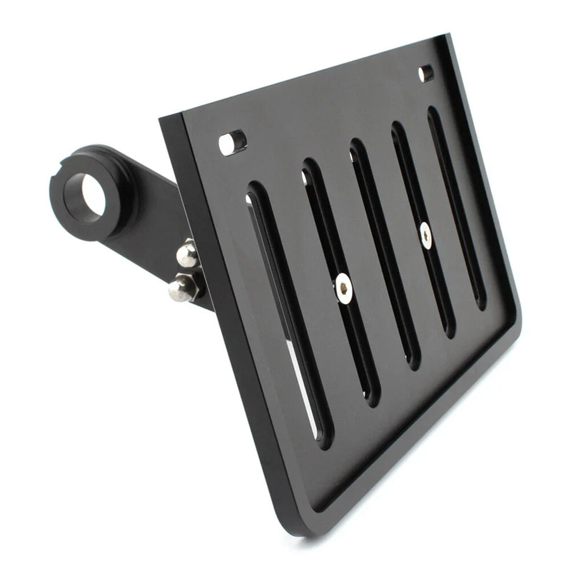 Harley Softail Black Side Mount License Plate Bracket