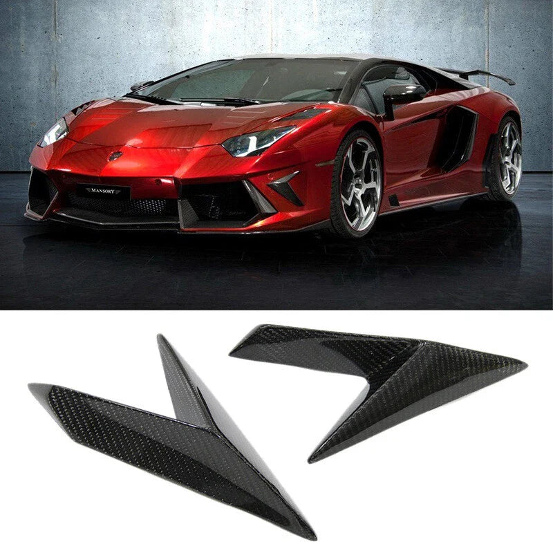 Lamborghini Aventador LP700 Carbon Fiber Side Bumper Fender Cover Trim