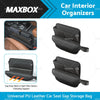 Car Seat Gap Storage Bag Organizer PU Leather with Charging Cable Hole