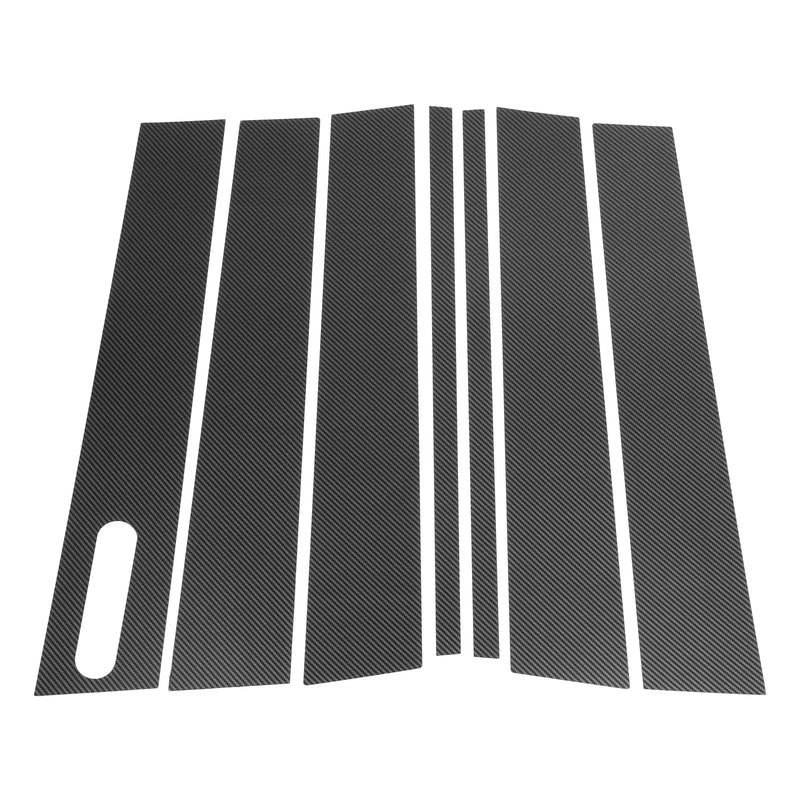 Ford Explorer (2002-2010) Carbon Fiber Black 7 x Door Pillar Window Trim