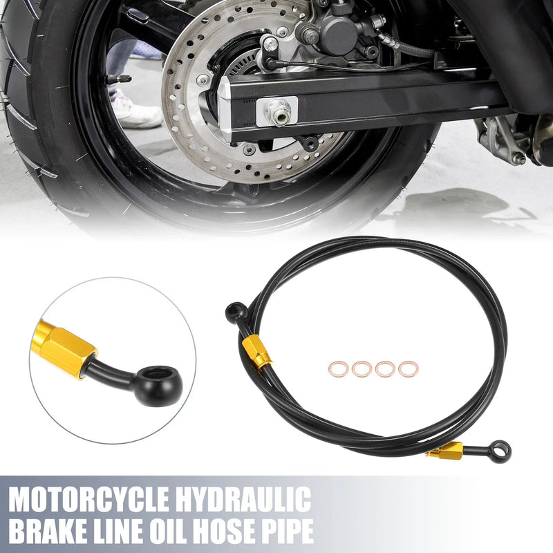 Motorcycle Brake Line 140cm 10mm ID Oil Hose Pipe