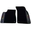 Audi Q8 with Carbon (2018-2023) - 2 x Durable Covers Black Floor Mats