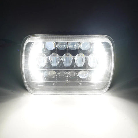 Universal Vehicles Brightest 5x7" 7x6" Rectangle LED Hi/Lo Headlight Assembly