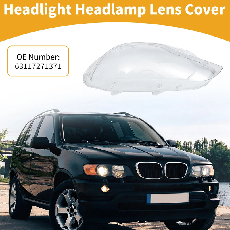 BMW X6 (2008-2014) Clear 1 Pc Front Left Headlight Lens Cover