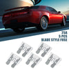 Car Boat Truck Motorcycle 5x Blade Style Fuses 25A Silver Tone