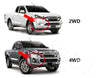 Isuzu D-Max 4WD Fog Light Covers Trim Chrome (2018-2019)