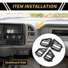 Toyota Tundra Carbon Fiber Air Vent AC Outlet Cover Trim Set (2022-2024)