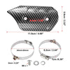 Motorcycle 4.69'' Exhaust Muffler Pipe Heat Insulation Cover Black