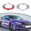 Honda Civic Silver Tone Door Audio Speaker Ring Covers