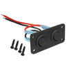 Car Boat Marine RV Truck Blue LED Toggle Rocker Switch Panel
