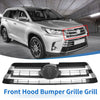 Toyota Highlander Front Upper Hood Bumper Grille Grill Black (2017–2019)
