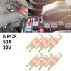 Car Truck Motorcycle Boat Audio 6 x 50A AFS Mini ANL Fuses