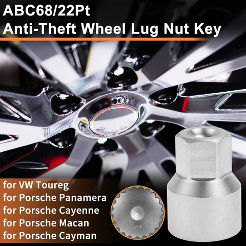 VW Touareg Wheel Lock Lug Nut Key Socket Removal Tool