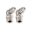 Motorcycle Car Nipple Fitting 45pcs M8 x 1 90° Nickel Plated