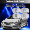 Hyundai Kia Silver Tone 4 x Car Door Lock Latch Covers