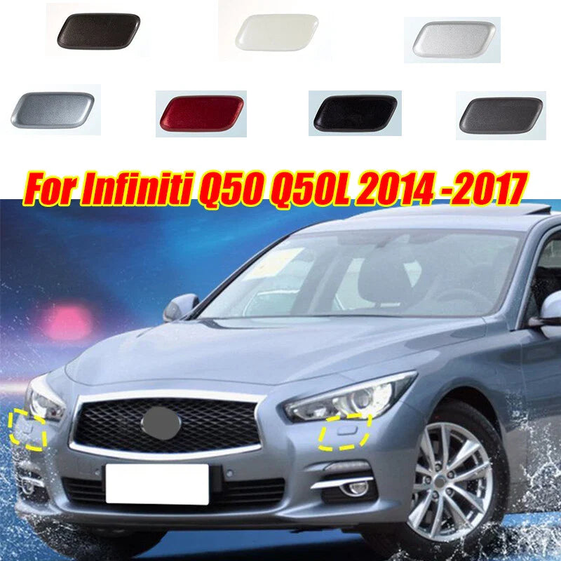 Infiniti Q50 Q50L Front Bumper Headlight Washer Cover (2014–2017)