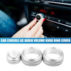 BMW F20 F22 F30 (2011-2019) Silver Tone 3 x Knob Cover