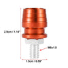 Motorcycle 10pcs Motorcycle License Plate Frame M6 Bolts Screws Orange