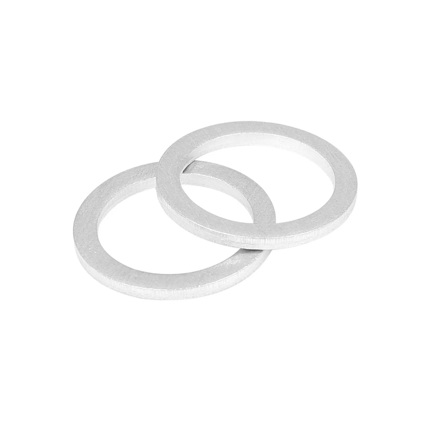 10 x M18 Silver Tone Oil Drain Plug Gaskets for Toyota (90430-18008)