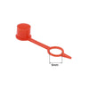 Motorcycle Car 100pcs Dust Cap Cover M6 Red Nipple Grease Fitting
