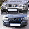 BMW X3 E83 Tri-Color ABS Front Grille Kidney Grill (2007-2010)