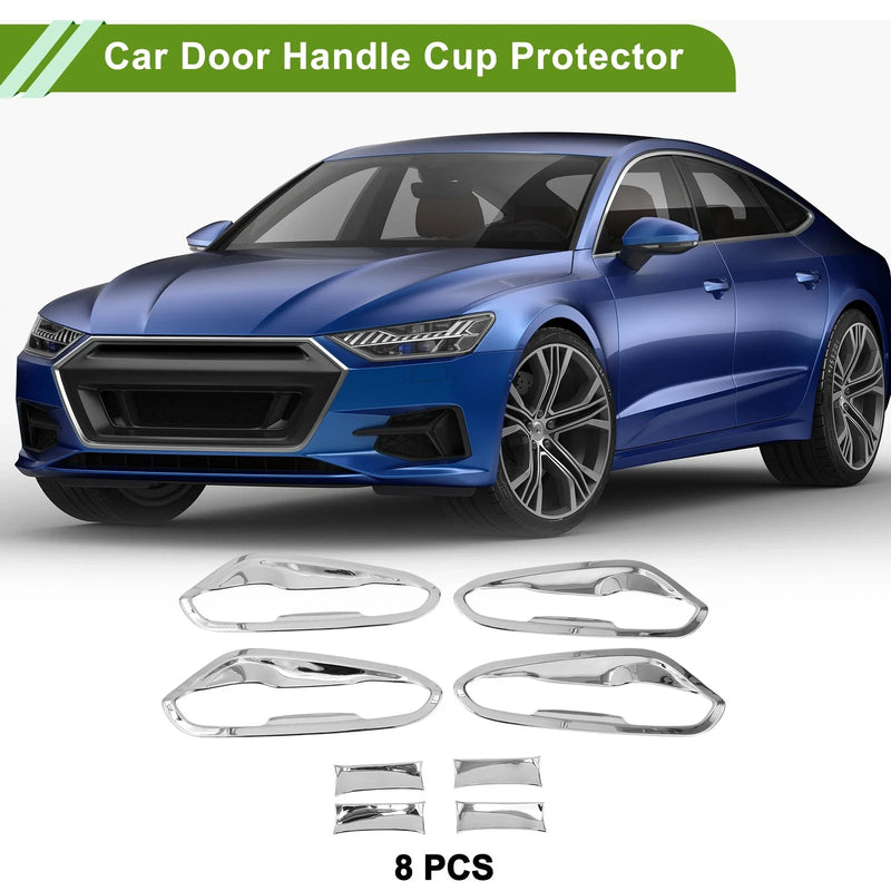 Ford Fusion Mondeo (2013-2018) Silver Tone Door Handle Cup Protector