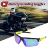 Motorcycle / Goggles / Goggles Green Lens Black Frame Tri-acetel Cellulose