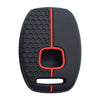 Honda Black Red Silicone Key Shell Housing Case Cover (New)