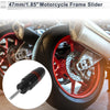 Motorcycle 11mm Aluminum Alloy Plastic Motorcycle Slider Frame Bolt 1Set Red
