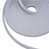 Car Rubber Sealing Strip White Inclined T-Shaped Weatherproof Accessories