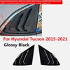 Hyundai Tucson Glossy Black Side Window Quarter Louver Cover (2016–2020)