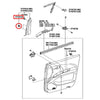 Toyota Hilux 10 x Side View Mirror Triangle Clip (2005-2014)